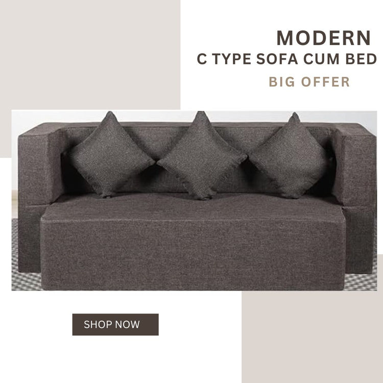 C Type Sofa Cum Bed