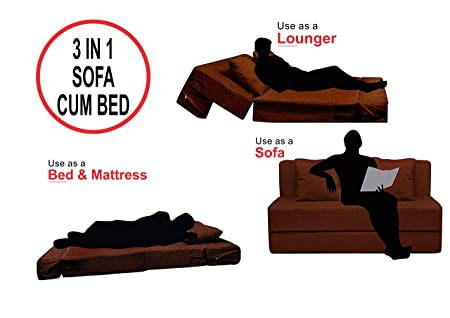 Brown Sofa Cum Bed