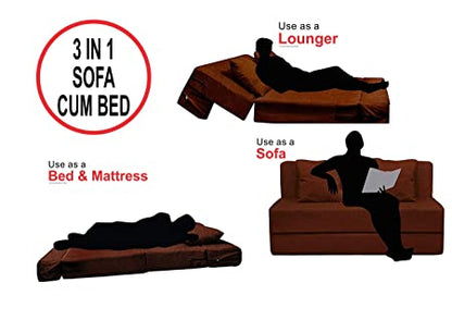 Brown Sofa Cum Bed