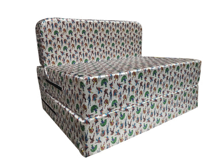 Avengers Theme Folding Sofa Cum Bed