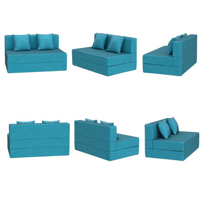 Aqua Foldable Sofa Cum Bed